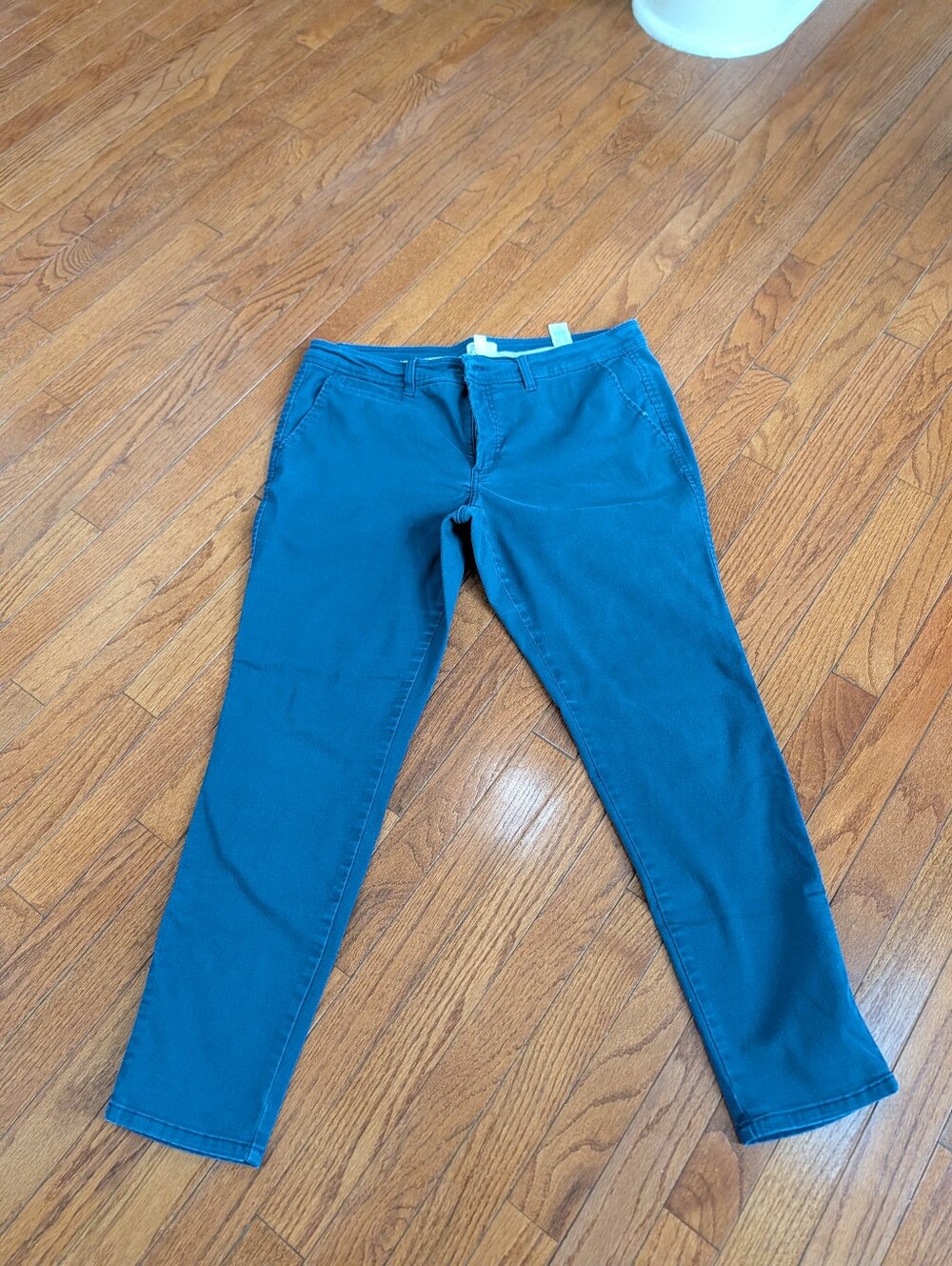Market & Spruce Women's Cropped Ankle Pants in Navy Blue